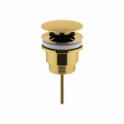 Nuie Brushed Brass Universal Push Button Basin Waste Slotted & Un-Slotted