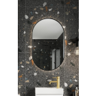 Scudo Aubrey Oval Black 500 x 800mm LED Mirror