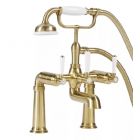 Roper Rhodes Keswick Pillar Mounted Bath Shower Mixer - Brass - T324204