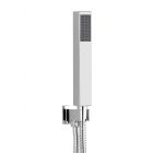 Tendy Chrome Elbow Wall Outlet With Square Shower Handset
