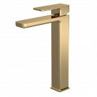 Nuie Windon Tall Mono Basin Mixer Extended Height Brushed Brass WIN870