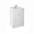 York White Ash 600mm 2 Door Basin and cabinet 