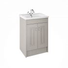 York Stone Grey 600mm 2 Door Basin and Cabinet 