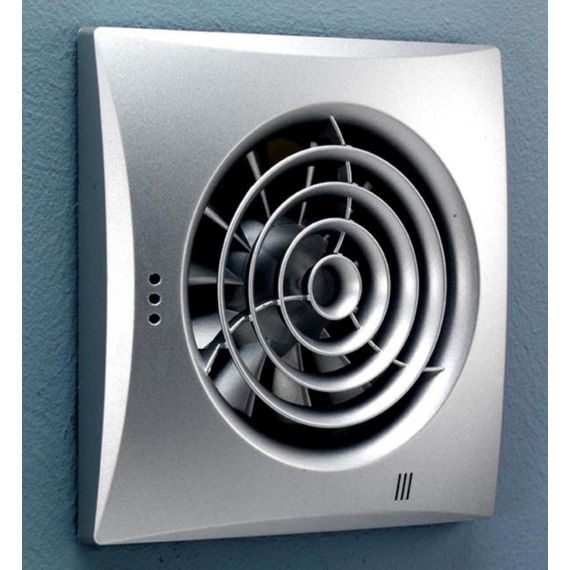 Hush Silver Wall Mounted Extractor Fan