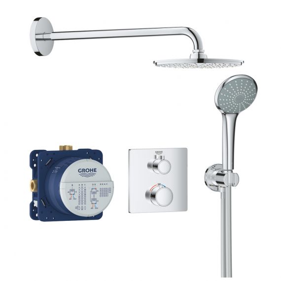 Grohtherm Perfect shower set with Rainshower Cosmopolitan 210
