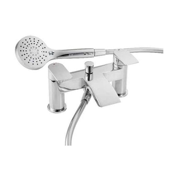 Pegler Lamina Bath Shower Mixer with hose & handset Chrome