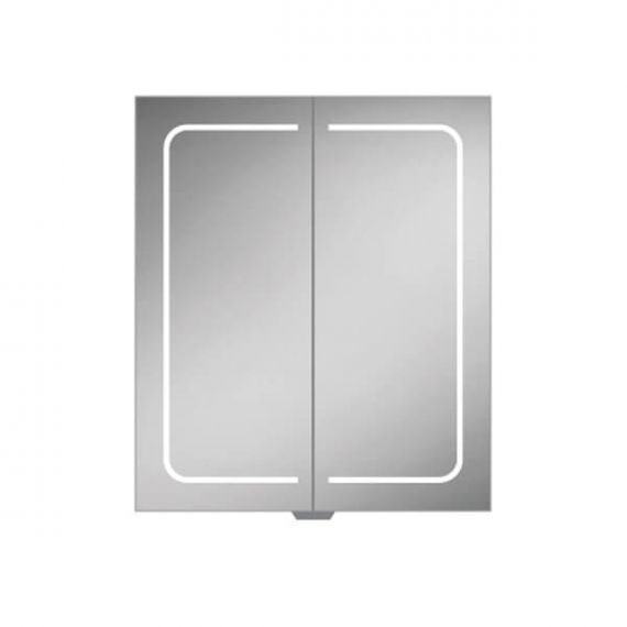 HiB Vapor 60 LED Aluminium Demisting Mirror Cabinet 51500