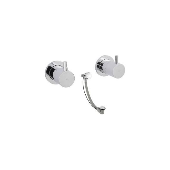JustTaps Florence Wall Valves With Exofill Chrome 55089A6