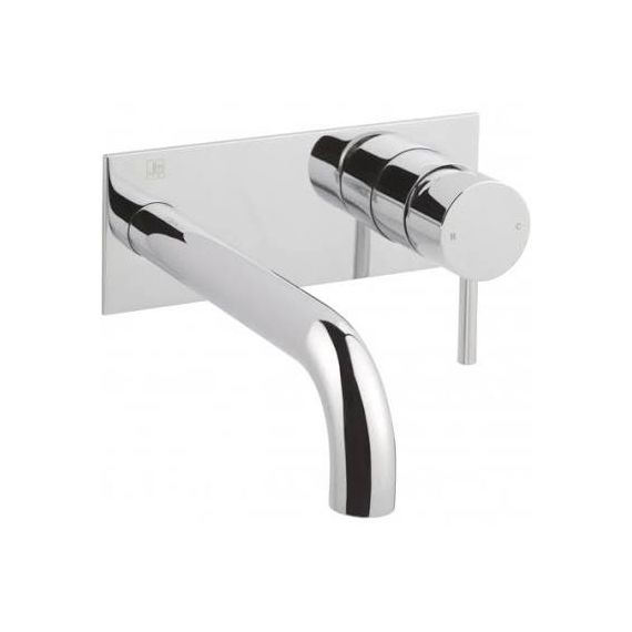 JustTaps Florence Single Lever Wall Mounted Basin Mixer 240mm Spout Chrome 55231EX