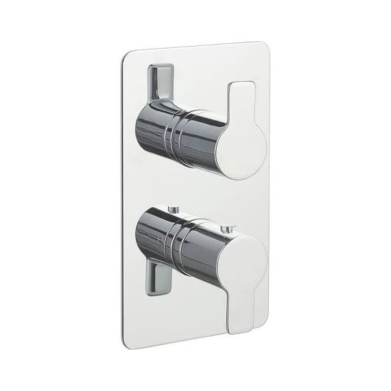 Just Taps Amore Thermostatic Concealed 2 Outlet Shower Valve 79671