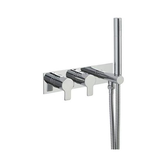 Just Taps Amore Thermostatic Concealed 2 Outlet Shower Valve