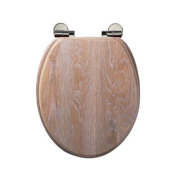 Roper Rhodes Limed Oak Traditional Solid Wood Toilet Seat 8081LISC