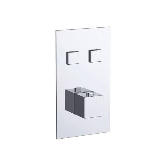 Just Taps Athena Chrome 2 Outlet Touch Thermostat 866122