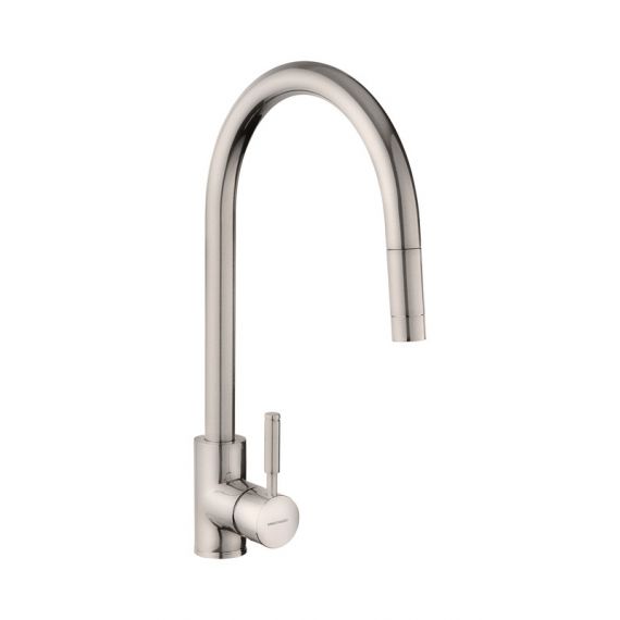 Rangemaster Aquatrend Brushed Pull Out Single Lever Tap