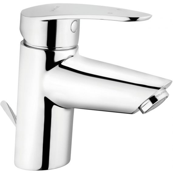 Vitra Dynamic Basin Mixer Tap with Pop Up Waste Chrome A40962VUK