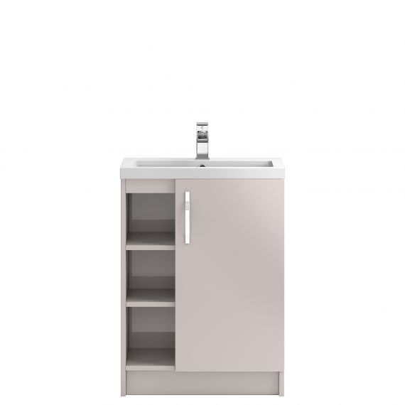 Hudson Reed Apollo Cashmere Floor Standing 600mm Cabinet & Basin