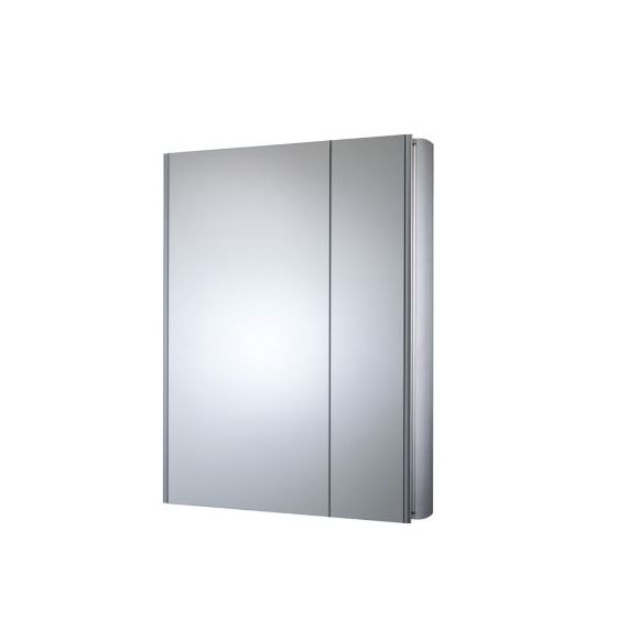 Roper Rhodes Limit 615 Slim 2 Door Mirror Cabinet W/O Electrics - Aluminium