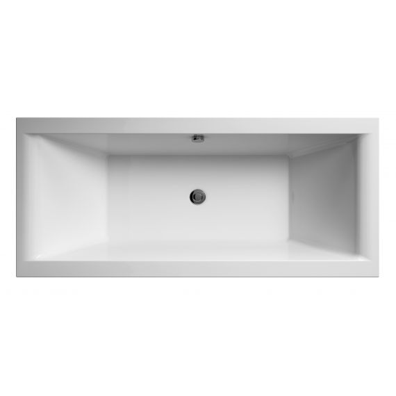 Hudson Reed Eternalite Square Double Ended Bath 1700 x 750mm White BDE007