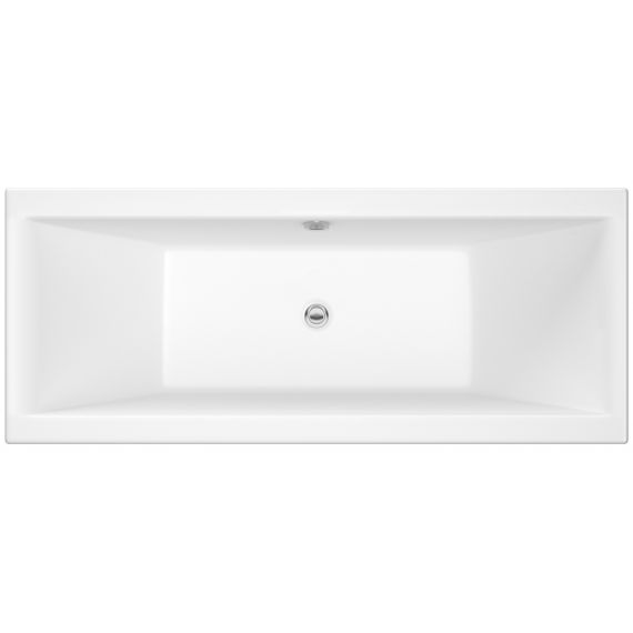 Nuie Asselby Square Double Ended Bath 1700 x 700mm
