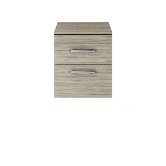Nuie Athena Driftwood 500mm Wall Hung Vanity With Worktop