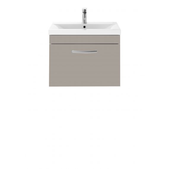 Nuie Athena Stone Grey 600mm Wall Hung Vanity With Basin 1