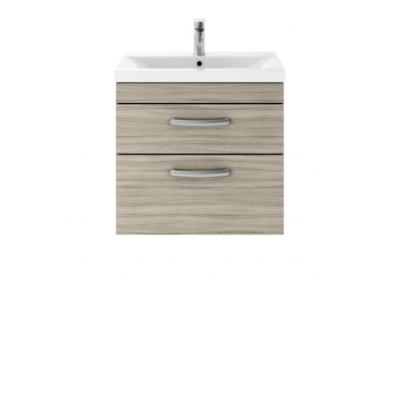 Nuie Athena Driftwood 600mm Wall Hung Vanity With Basin 2