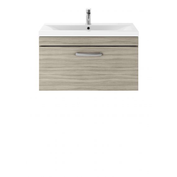 Nuie Athena Driftwood 800mm Wall Hung Vanity With Basin 1