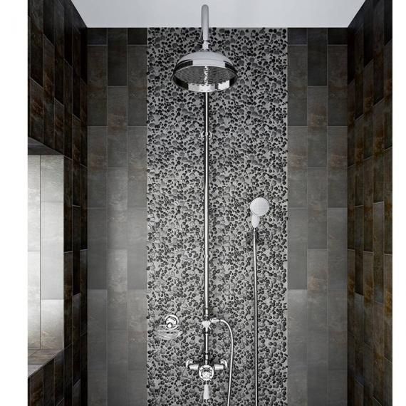 Heritage Avenbury Exposed Shower With Rigid Riser Fixed Head And Handset