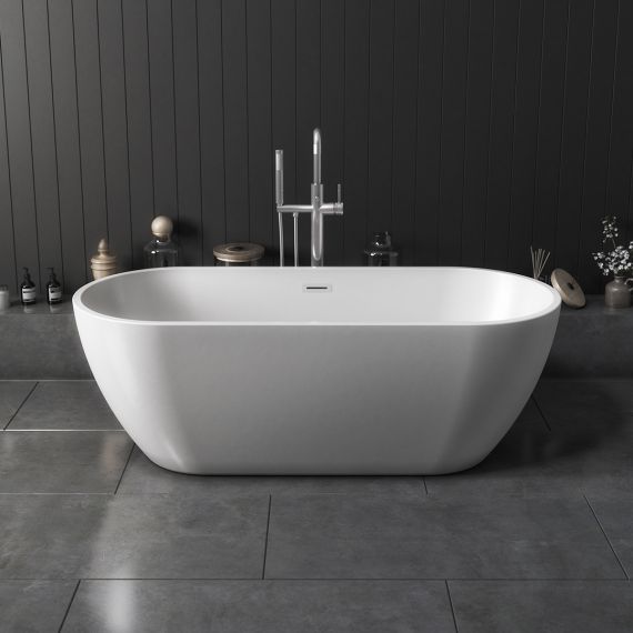 Scudo Form 1650 x 700 Freestanding Bath White