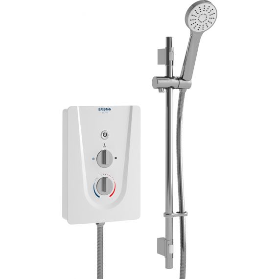 Bristan Smile Electric 9.5kW Shower & Kit White SM985 W
