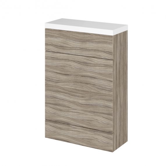 Hudson Reed Fusion Driftwood 600mm WC Unit & Top - Compact