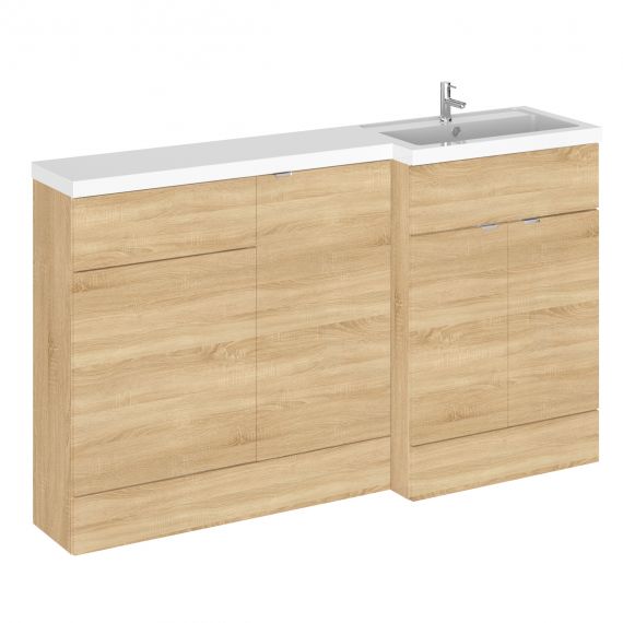 Hudson Reed Natural Oak 1500mm Right Hand Combination