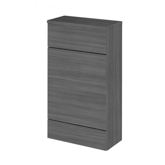 Hudson Reed 500mm Compact WC Unit & Co-ordinating Top Anthracite woodgrain CBI504A