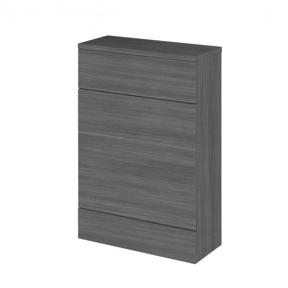 Hudson Reed 600mm Compact WC Unit & Co-ordinating Top Anthracite woodgrain CBI519A