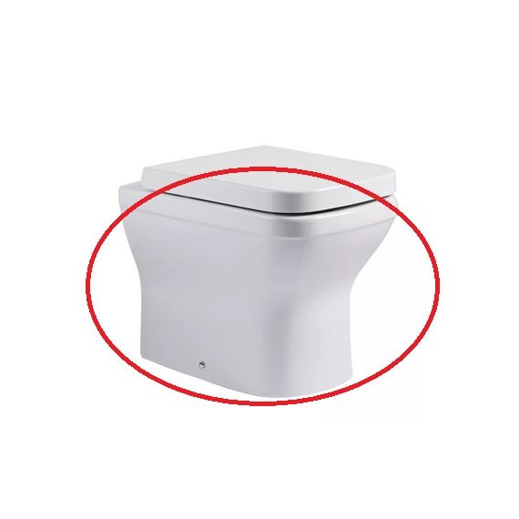 Roper Rhodes 530mm Cover Rimless Back to Wall Pan - White - CBWPAN-R
