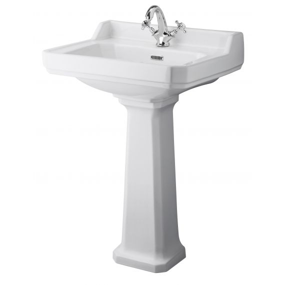 Hudson Reed Richmond 600mm 1TH Basin & Comfort Height Ped
