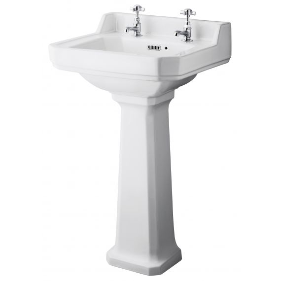 Hudson Reed Richmond 500mm 2TH Basin & Comfort Height Ped