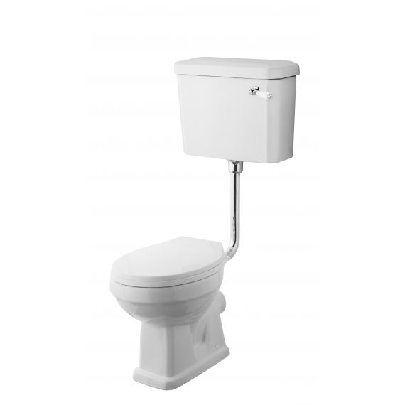 Nuie Carlton Low Level Pan, Cistern & Flush Pipe Kit