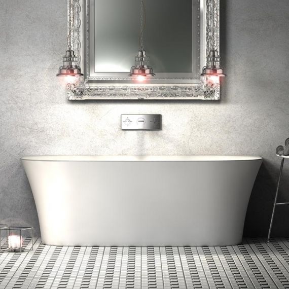 Carme 1700mm Back to Wall Bath CE11049 By Charlotte Edwards