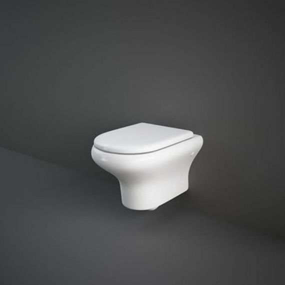 RAK COMPANWH/010 Compact Wall Hung Toilet WC 520mm Projection Soft Close Seat