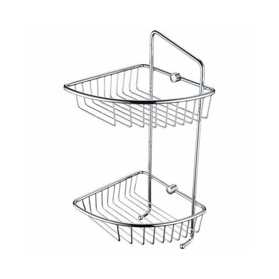 Bristan Two Tier Wall Fixed Wire Basket COMP BASK07 C