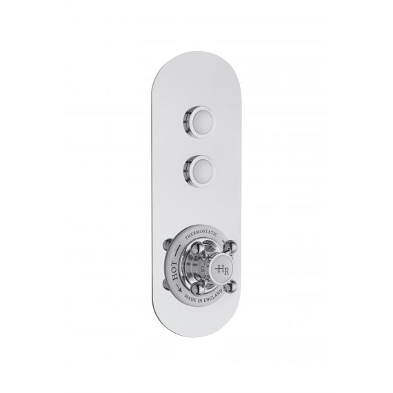 Hudson Reed Traditional Push Button Shower Valve (Twin Outlet)