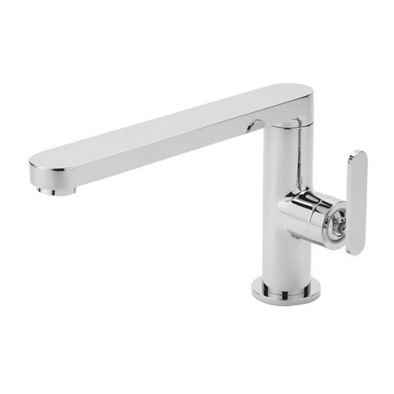 Sagittarius Eclipse Extended Reach Side Lever Basin Mixer Tap with Sprung Waste