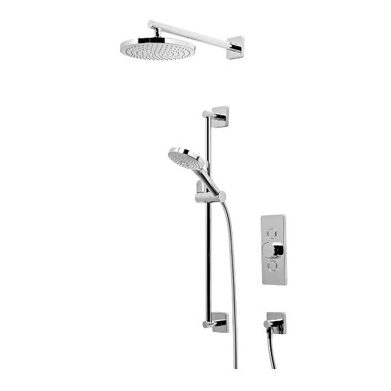 Roper Rhodes Event-Click Dual Function Concealed Shower System With Shower Head And Riser - Chrome - SVSET157