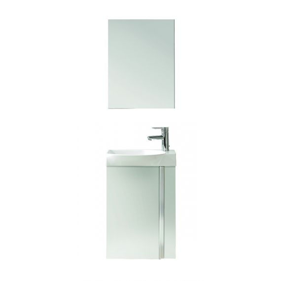Frontline Elegance Wall Hung Vanity Unit And Mirror - Gloss White