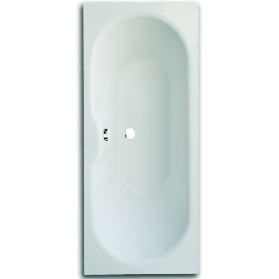 Frontline Luna Round Double-Ended Straight Acrylic Bath - 1700 x 750mm