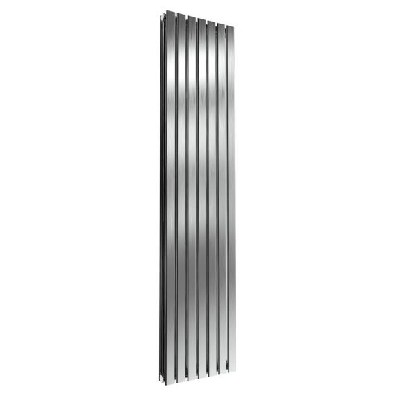 Reina Flox Double Vertical 1800 X 413mm Brushed Stainless Steel Radiator