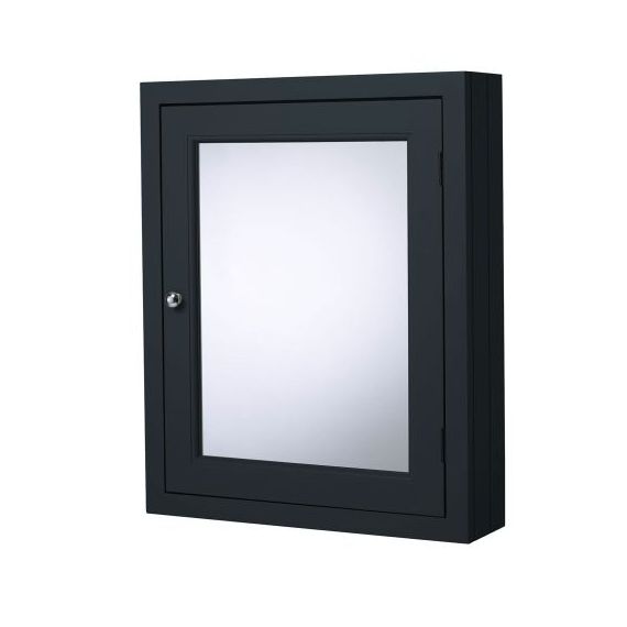Roper Rhodes Hampton 560 1 Door Traditional Mirror Cabinet - Slate Grey