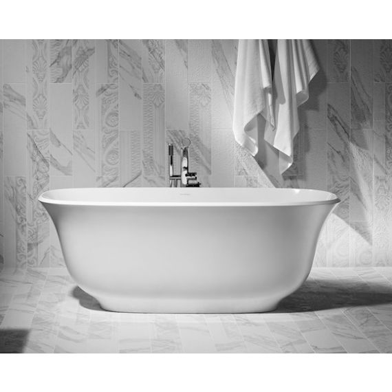 Victoria + Albert Amiata 1650 Freestanding Bath Quarrycast Gloss White