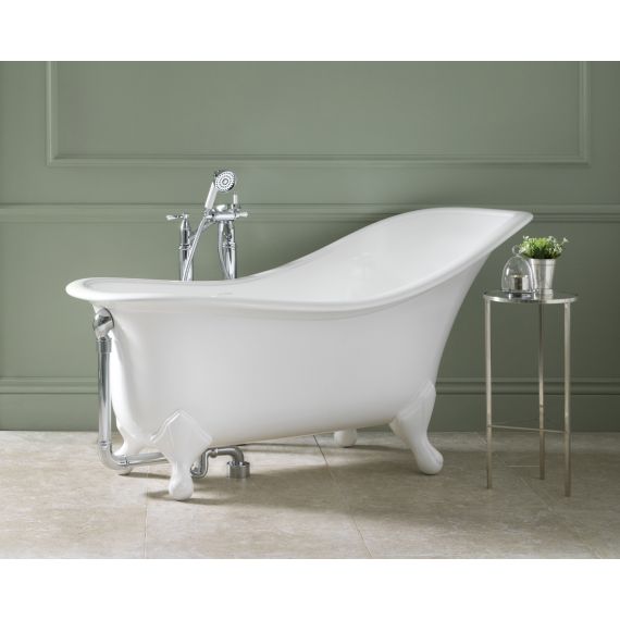 Victoria + Albert Drayton Freestanding Slipper Bath With Quarrycast White Feet